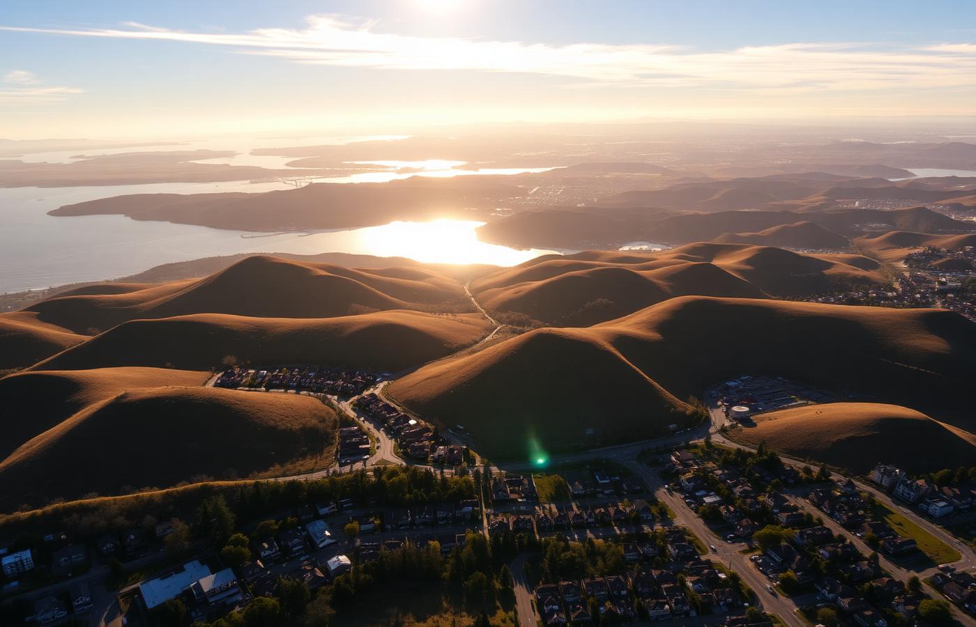 San Francisco Bay Area aerial view